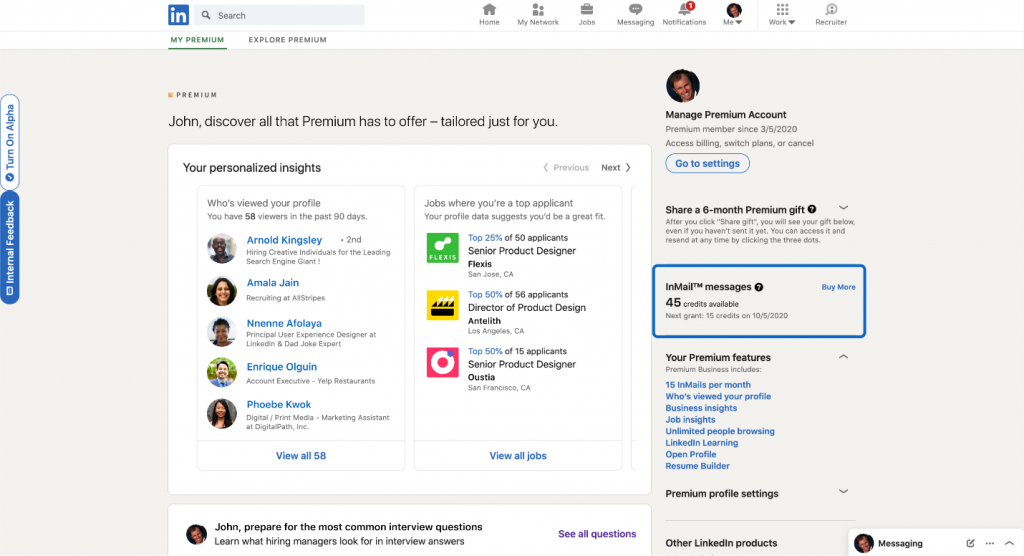 inmail-messages-linkedin-screenshot